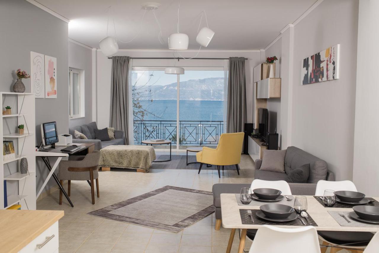 Nelion 01 - A Dream Apartment With Amazing View Aigio Bagian luar foto
